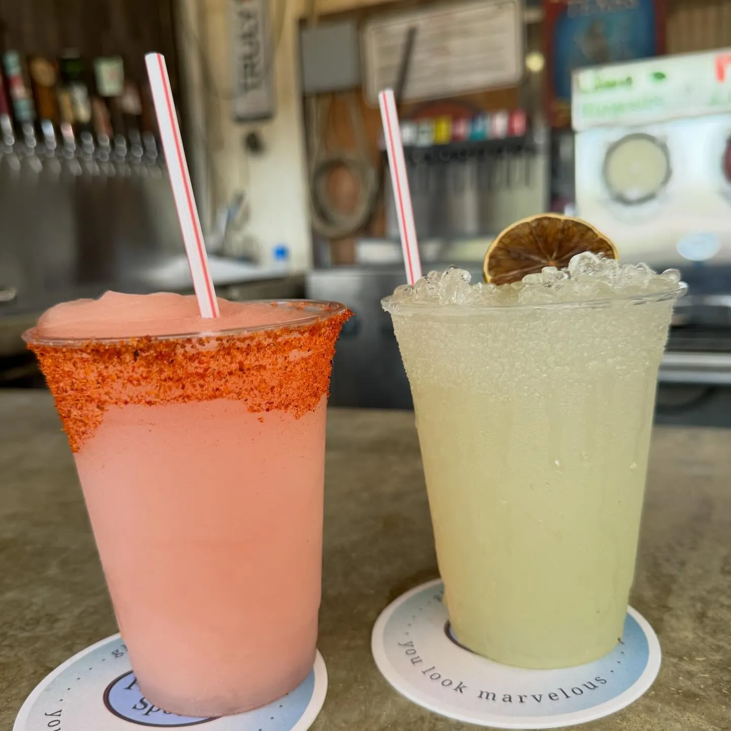 Margaritas at the bar